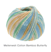 Lade das Bild in den Galerie-Viewer, LANA GROSSA - Sockengarn 100 Cotton Bamboo Butterfly - div. Farben
